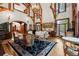 Spacious living room showcases a large area rug, decorative furniture, and hardwood floors at 3863 Streamside Se Dr, Marietta, GA 30067