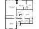 Second story floor plan showing primary bedroom with walk-in closet, laundry room, and additional bedrooms at 4876 Sara Creek Way, Sugar Hill, GA 30518