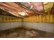 Unfinished basement showcasing block foundation with visible ducts and exposed insulation at 30 W Fork Way, Temple, GA 30179