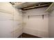 An unfinished walk-in closet with multiple shelves for maximum storage capacity at 30 W Fork Way, Temple, GA 30179