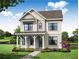 Charming two-story home featuring a welcoming front porch, well-maintained lawn, and tasteful landscaping at 520 Pearl St, Cumming, GA 30040