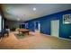 Large finished basement featuring a pool table and seating area at 1185 Gallatin Way, Suwanee, GA 30024