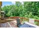 Large wooden deck overlooking a lush backyard providing a serene outdoor retreat at 1185 Gallatin Way, Suwanee, GA 30024