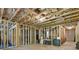 Unfinished basement with exposed framework offers potential for customization at 4383 Capstone Ne Ct, Roswell, GA 30075