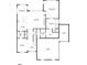 Floor plan featuring a kitchen, living room, primary bedroom, and garage at 4383 Capstone Ne Ct, Roswell, GA 30075