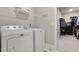 Functional laundry area with appliances and access to a walk-in closet at 4383 Capstone Ne Ct, Roswell, GA 30075