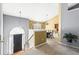 Inviting entryway with stairs and view of a dining area featuring neutral colors and natural light at 995 Chimney Trace Way, Lawrenceville, GA 30045