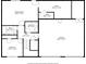 Detailed floor plan displaying dimensions for rooms on the second floor including garage and bedroom at 995 Chimney Trace Way, Lawrenceville, GA 30045