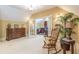 Open Bedroom and Office combination featuring a ceiling fan and a rocking chair at 270 Annelise Park Dr, Fayetteville, GA 30214