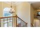 Bright foyer featuring high ceilings, a large window, and a decorative chandelier at 270 Annelise Park Dr, Fayetteville, GA 30214