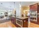 Spacious kitchen with center island, stainless steel appliances, and open floor plan at 270 Annelise Park Dr, Fayetteville, GA 30214