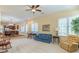 View of the living room with views of the kitchen and breakfast area at 270 Annelise Park Dr, Fayetteville, GA 30214