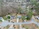 An aerial view of a suburban neighborhood featuring a mix of homes with lawns, trees, and a winding street at 4608 Rosemear Ct, Norcross, GA 30093