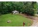 Charming single-story home featuring a well-maintained lawn and mature shade trees at 2865 Chattahoochee Rd, Cumming, GA 30041