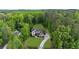 Aerial view of house and surrounding wooded landscape at 885 Old Peachtree Ne Rd, Lawrenceville, GA 30043