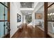 Elegant foyer showcasing soaring ceilings, hardwood floors, and classic architectural details at 885 Old Peachtree Ne Rd, Lawrenceville, GA 30043
