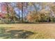 Spacious backyard area with mature trees and grass lawn at 2103 Columbia Dr, Decatur, GA 30032