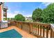 Outdoor deck with a grill and a lovely view of the neighborhood at 3642 Princeton Ave, Atlanta, GA 30337