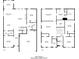 Floor plan showing the layout of a two-story home with spacious rooms and attached garage at 704 Chipping Sparrow St, Canton, GA 30115