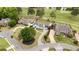 An aerial view showcases a well-manicured suburban neighborhood with lush lawns, mature trees, and winding driveways at 2211 Lattimore Farm Nw Dr, Kennesaw, GA 30152