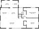 Detailed floor plan showcasing the layout, dimensions, and spatial relationships of the home's interior at 2586 Valley Stream Dr, Atlanta, GA 30360
