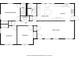 Detailed floor plan showing the layout of a one-story home, including bedrooms, bathrooms, kitchen, and living areas at 261 Demetra Se Dr, Mableton, GA 30126