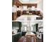 Before-and-after of renovated kitchen featuring modern cabinets and island at 668 Peeples Sw St, Atlanta, GA 30310