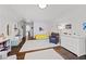 Bedroom featuring a playful design, ample storage, and hardwood floors at 4503 Woodhaven Ne, Marietta, GA 30067