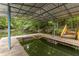 Covered dock offering easy access to the water and shaded relaxation areas at 5560 Pilgrim Point Ext, Cumming, GA 30041