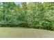 Lush backyard with mature trees creating a private, serene outdoor space at 5960 Bridge Stone Ct, Cumming, GA 30028