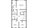 Floor plan featuring a primary bedroom, laundry room, and three bathrooms at 3982 Carver Cir, Doraville, GA 30360