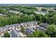 Aerial view showcases townhome community surrounded by lush greenery at 4306 Laurel Creek Se Ct, Smyrna, GA 30080