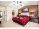 Spacious bedroom features a walk-in closet and earth-toned walls at 4306 Laurel Creek Se Ct, Smyrna, GA 30080