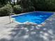 Sparkling in-ground pool with clear blue water, surrounded by a concrete patio, perfect for summer enjoyment at 4649 Equestrian Way, Atlanta, GA 30338