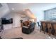 Cozy bonus room with desk, bar, mini split, and TV creating a versatile living space at 62 Presley Farm Pkwy, Rockmart, GA 30153