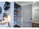 Well-stocked pantry with wire shelving and convenient access at 62 Presley Farm Pkwy, Rockmart, GA 30153