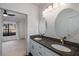 Elegant bathroom with granite countertops and dual sinks at 821 Ralph Mcgill Ne Blvd # 2113, Atlanta, GA 30306