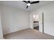 Well-lit bedroom featuring a ceiling fan and an ensuite bathroom with a marble vanity at 821 Ralph Mcgill Ne Blvd # 2113, Atlanta, GA 30306