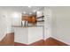 Kitchen with stainless steel appliances and granite countertops, with an island at 821 Ralph Mcgill Ne Blvd # 2113, Atlanta, GA 30306