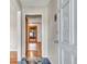 Inviting foyer with tile flooring, a classic front door, and a view into the living area at 3089 Ranlo Dr, Atlanta, GA 30340