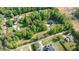 Wide aerial shot of multiple houses surrounded by beautiful greenery, showcasing a peaceful community at 5652 Burruss Rd, Cumming, GA 30028