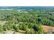 Expansive aerial view of lush green landscape with scattered homes and distant neighborhood at 5652 Burruss Rd, Cumming, GA 30028