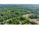 Panoramic aerial shot of lush greenery dotted with homes and open spaces at 5652 Burruss Rd, Cumming, GA 30028