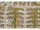 Aerial view of the property, showing the approximate lot lines, neighborhood streets, and proximity to other homes at 3828 Ramsay Pass, Loganville, GA 30052