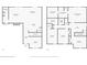 Detailed first and second floor plan showcasing room layouts, dimensions, and locations at 3828 Ramsay Pass, Loganville, GA 30052