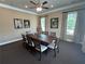 Elegant dining room with a large table, comfortable seating, and tasteful decor at 1001 Calypso Way # 1001, Cumming, GA 30040