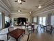 Inviting lounge area featuring comfortable seating, ceiling fans, and serene decor at 1001 Calypso Way # 1001, Cumming, GA 30040