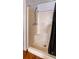 Image of a shower with a black shower curtain and a standard shower head at 1025 Cheaves St, Forest Park, GA 30297