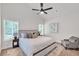 Spacious main bedroom featuring natural light and vaulted ceiling at 2621 Oldknow Nw Dr, Atlanta, GA 30318