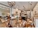 Open floor plan featuring a kitchen and dining area, as well as an adjacent living room at 1830 Hadfield Blvd, Roswell, GA 30075